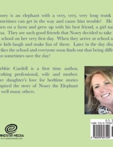 Nosey the Elephant and His Very Best Friend Elsa debbie cardell | Mindstir Media Book Cover