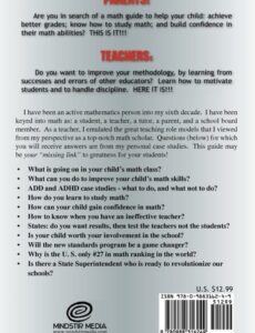 Parents and Teachers Guide to Rescue Your Math Student Now by math methods wiz | Mindstir Media Book Cover