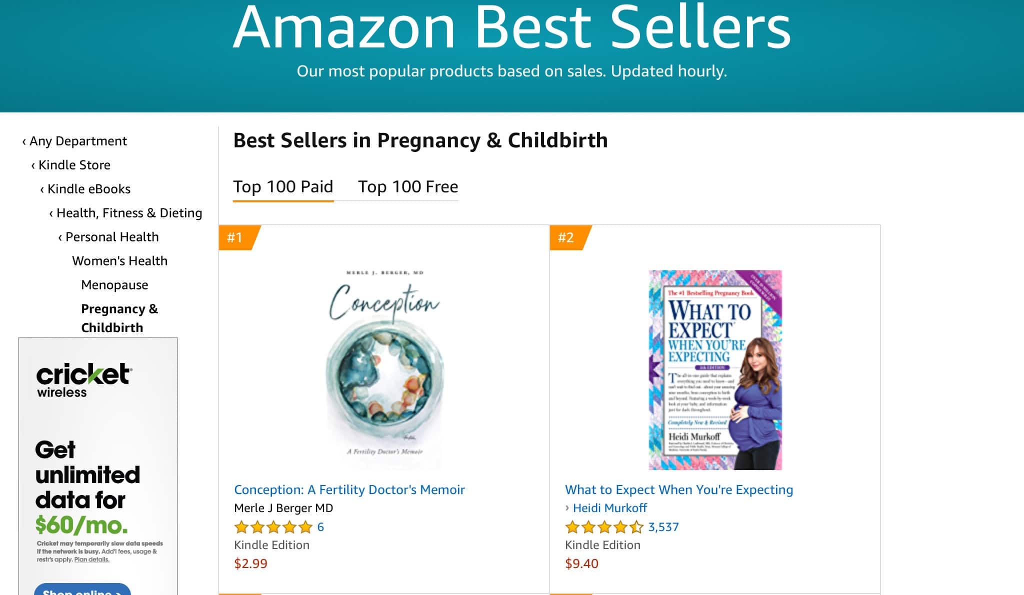 Conception A Fertility Doctors Memoir 1 | Mindstir Media Book Cover