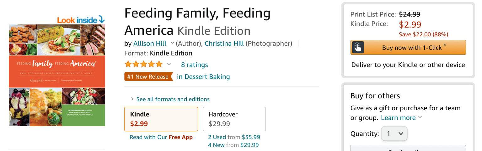Feeding Family Feeding America Amazon Best Seller by allison hill 1 | Mindstir Media Book Cover